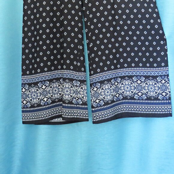 Black and Blue Palazzo Style Loose Fit Cotton Pants......325 - Picture 6 of 9